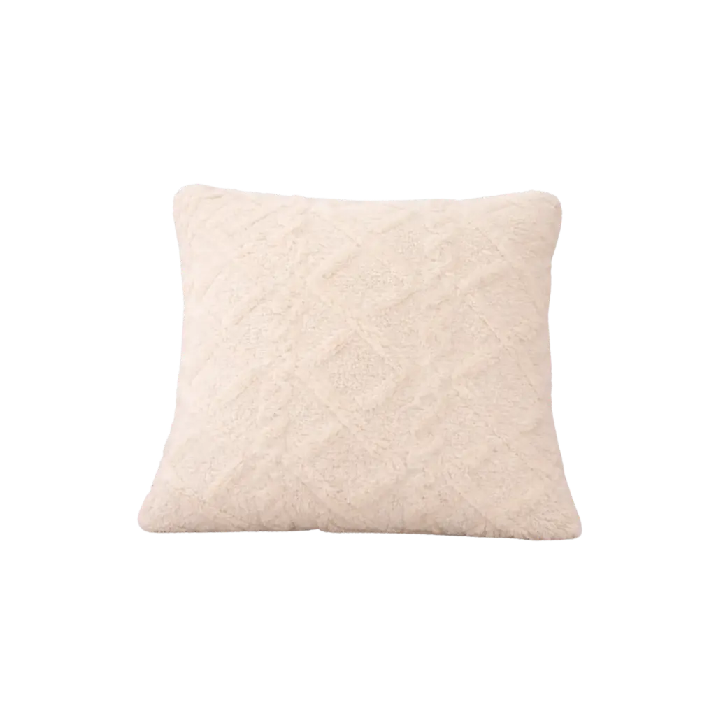 Coussin en polyester (blanc cassé)