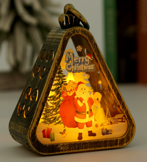 Triangle Lantern Led Light Ornament