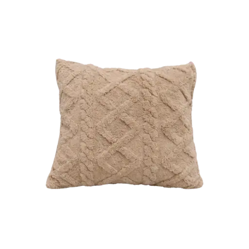 [3840434301] Polyester Cushion (Beige)
