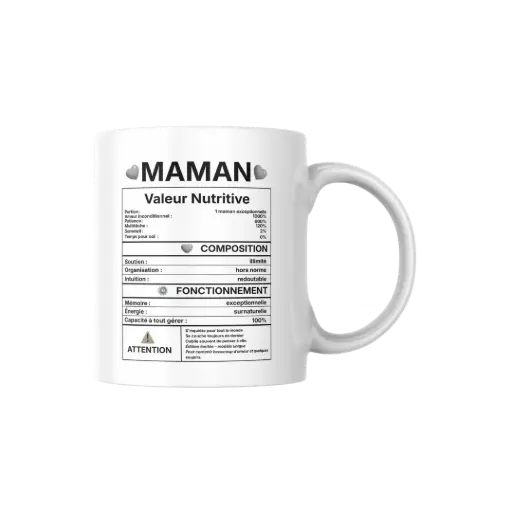 [3911950815] Mug blanc 8,8 x 8,7 « Maman »